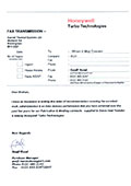 I have no hesitation in writing this letter of recommendation covering the excellent work , administration & on time delivery performance that you have achieved over the past few years for our Fabrication & Welding contracts supplied to Serck Heat transfers & Lattery Honeywell Turbo Technologies.

Best Regards

Geoff Hand